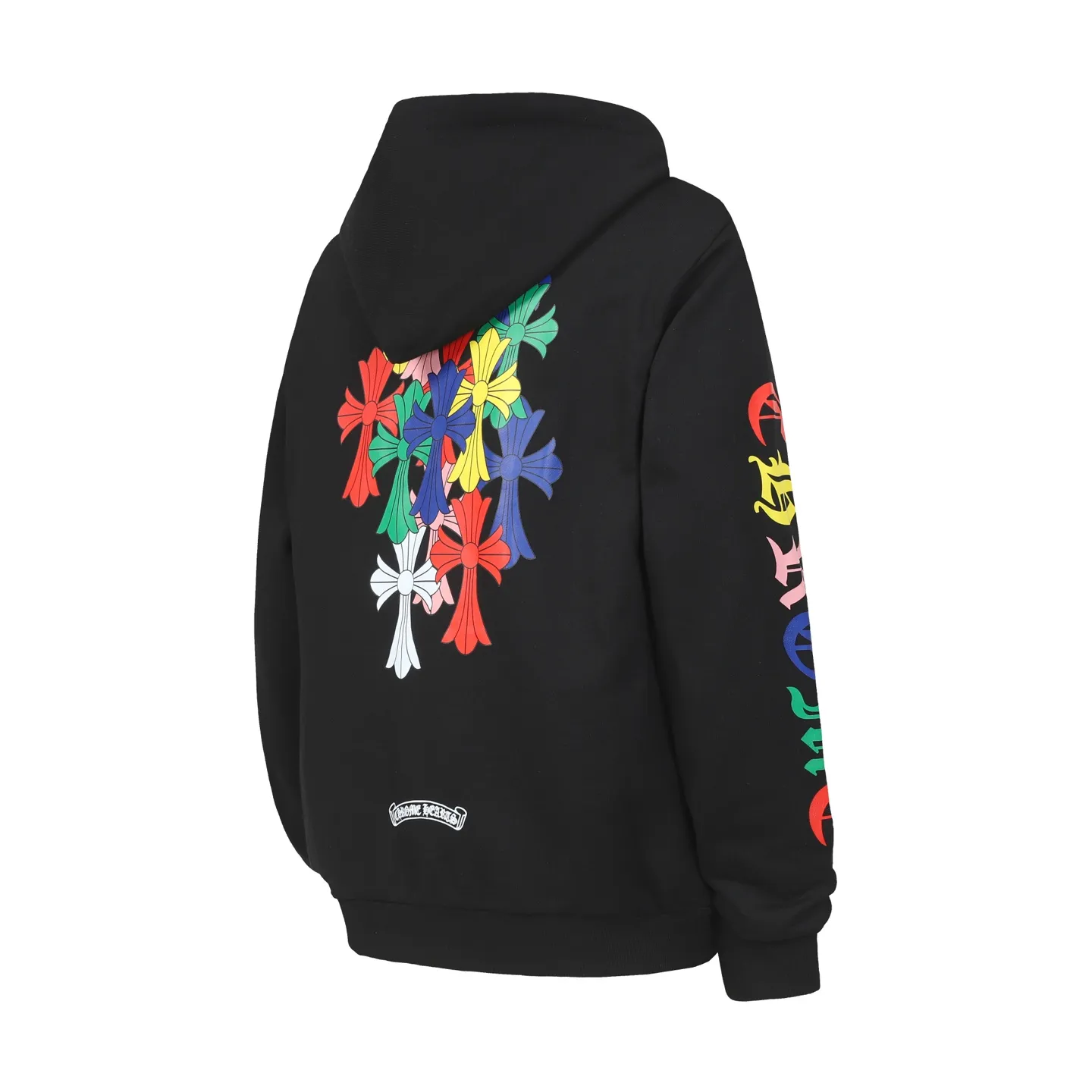 P240 Cross-border model, please do not place an order if you are pursuing quality -Chrome Hearts/Chrome Hearts Colorful🌈Horseshoe Sanskrit printed hooded sweatshirt -High weight, high density and high quality. The wool is soft, delicate and skin-friendly. It feels soft and silky. It has excellent warmth and skin-friendly properties. -Size: S M L XL